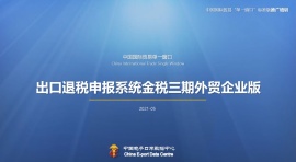 出口退税申报系统 - 操作视频